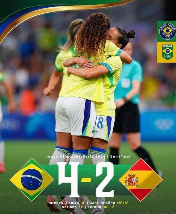 巴西女足击败对手晋级半决赛 巴西女足击败对手晋级半决赛